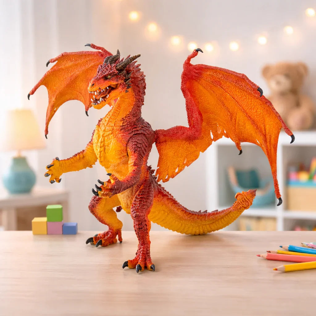Meet the Papo Fire Dragon King, the newest arrival in the Fantasy range