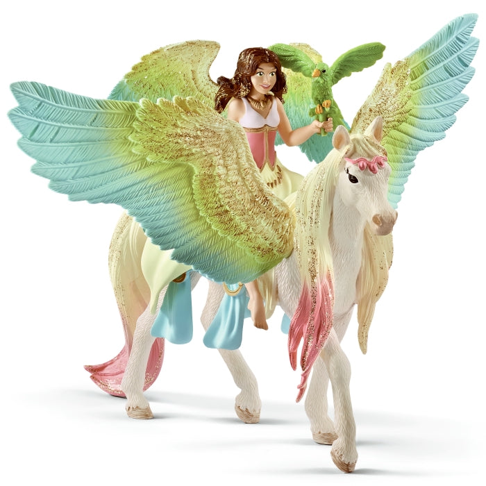 Schleich Fairy Surah Glitter Pegasus toy figure – Model #70566