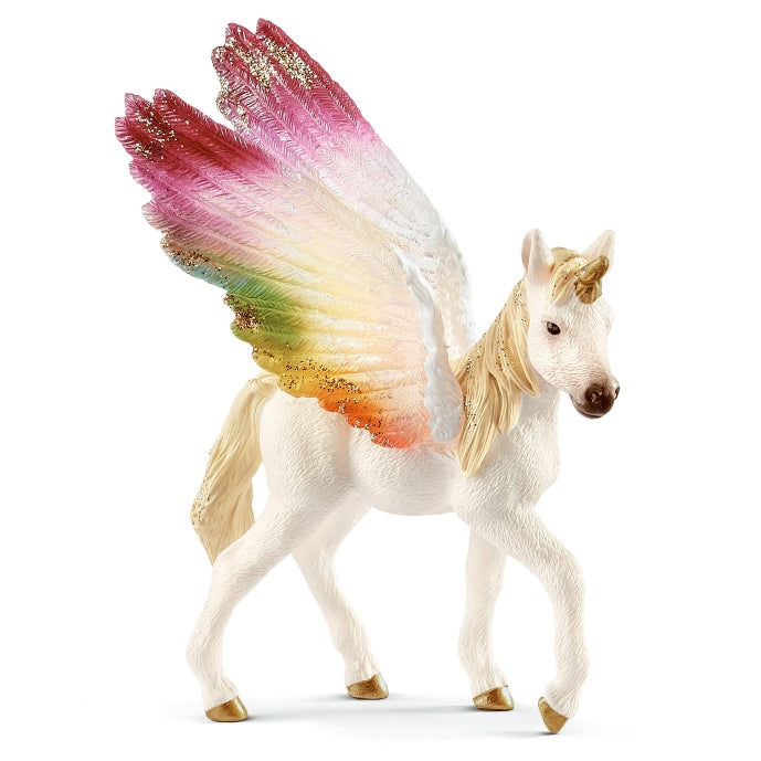 Schleich Rainbow Unicorn Winged Foal toy figure – Model #70577