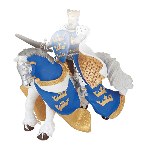 Papo Blue King Arthur Horse toy figure – Model #39952