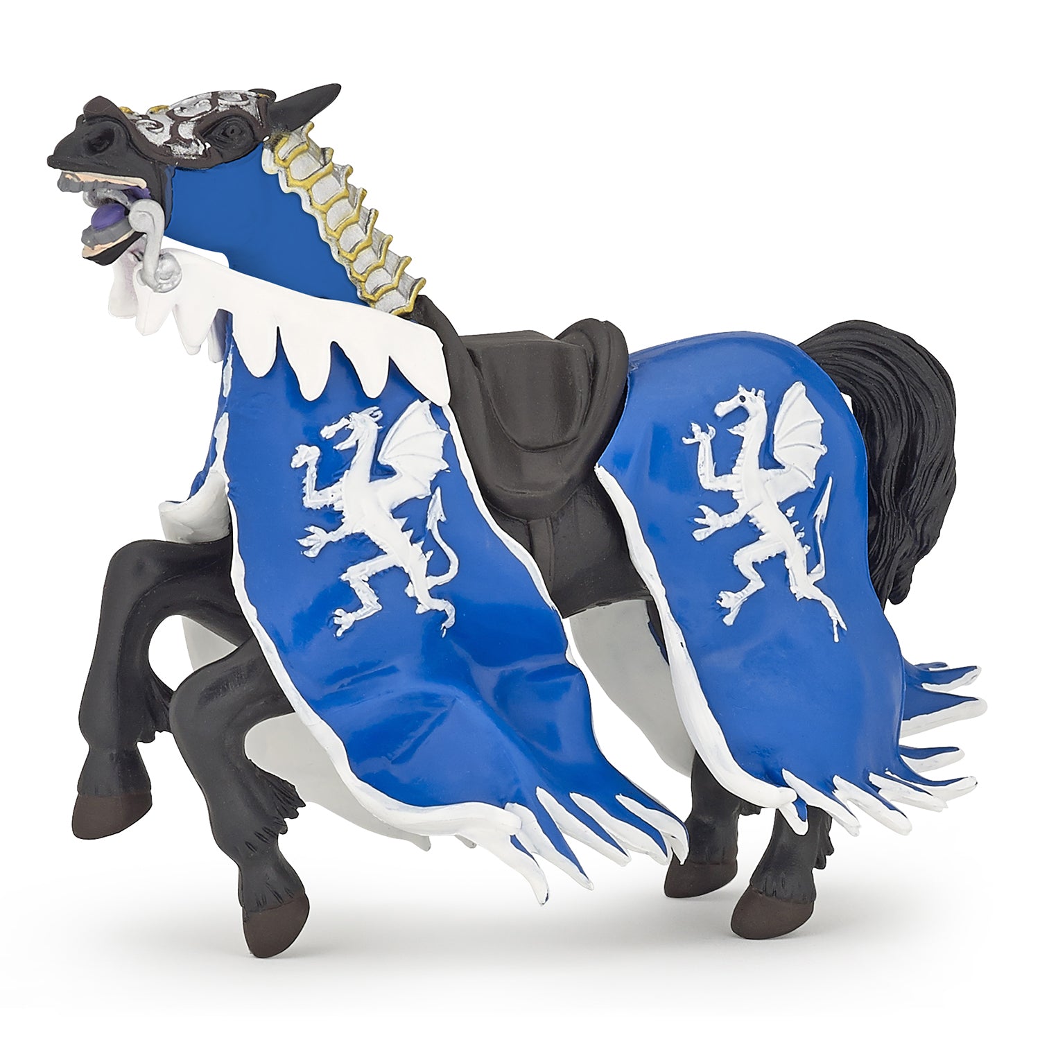 Papo Dragon King Blue Horse toy figure – Model #39389
