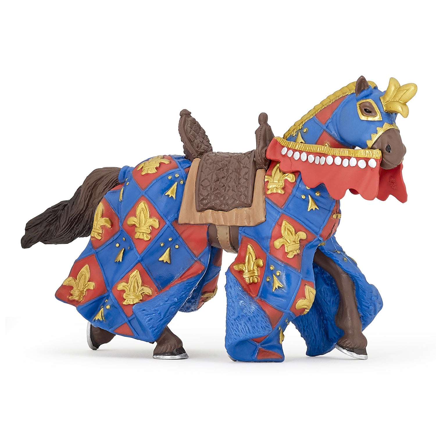 Papo Fleur De Lys Blue Horse toy figure – Model #39787