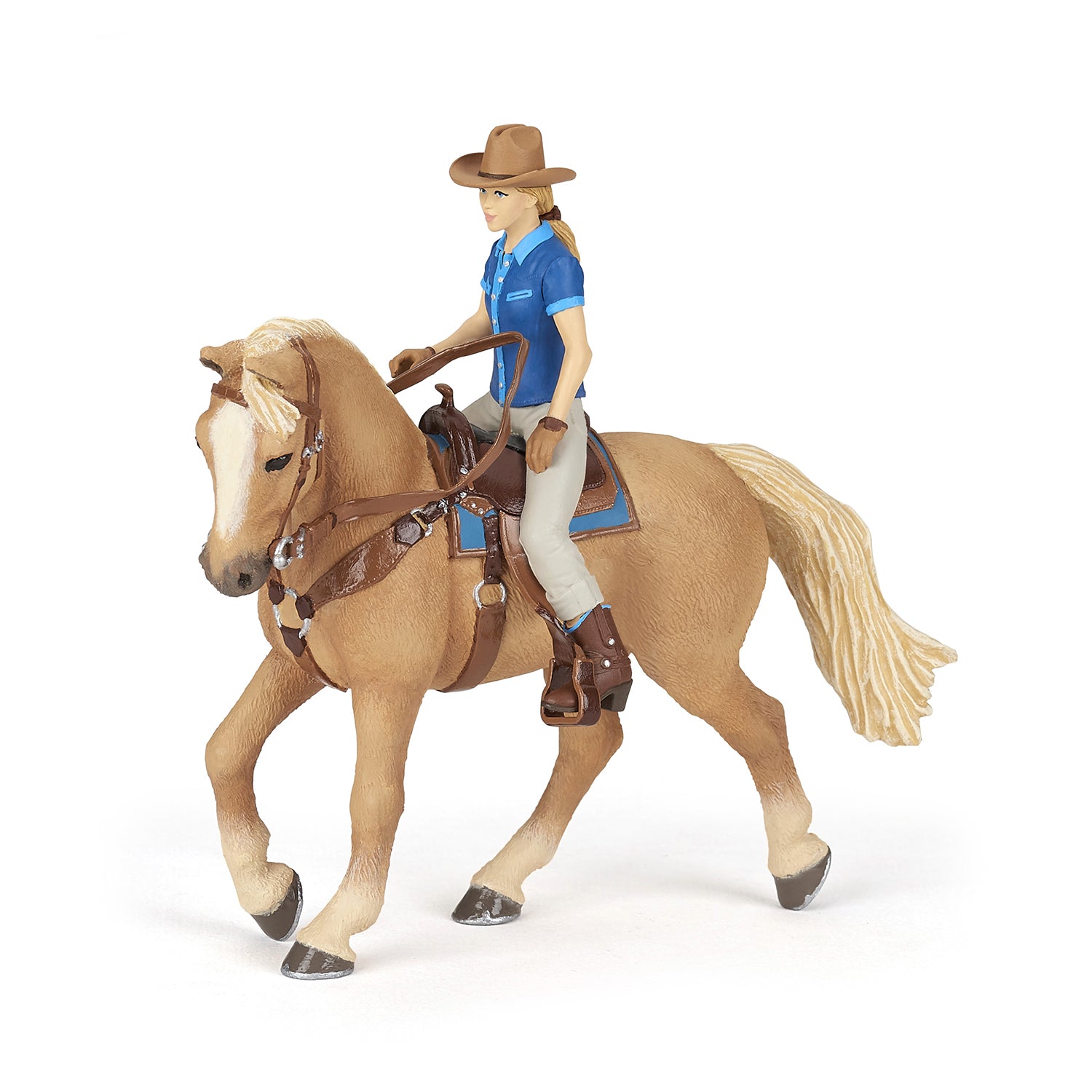 Papo Horse Cowgirl toy figure – Model #51566