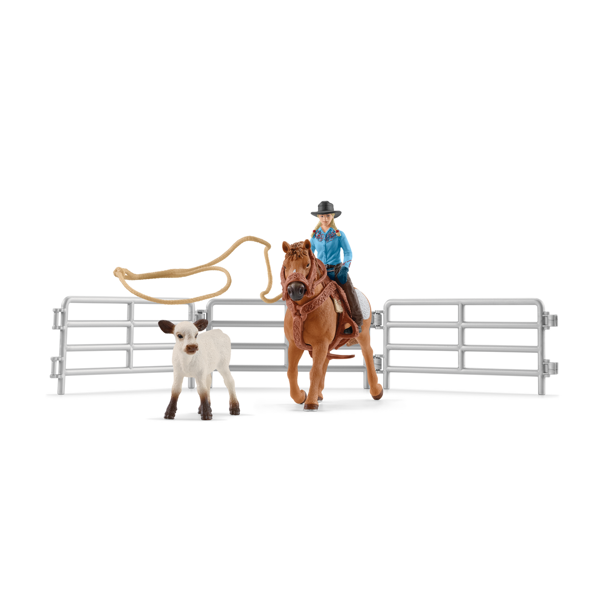 Schleich Team Roping Cowgirl toy figure – Model #42577
